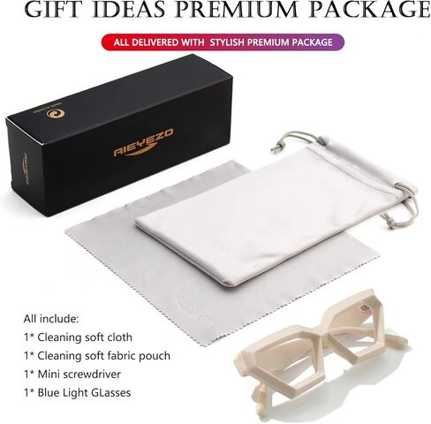 AIEYEZO نظارات عين القطة السميكة، نظارات الضوء الأزرق الأنيقة للنساء، نظارات كمبيوتر كاتي مضادة لإجهاد العين ومنع الصداع (زهرة) in Kuwait