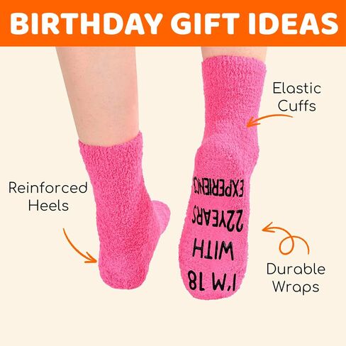 HAPPYPOP 39th Birthday Gifts for Women, 39 Year Old Gifts, Socks for Her Female, Best Gifts for 39 Year Old Woman in Saudi Arabia