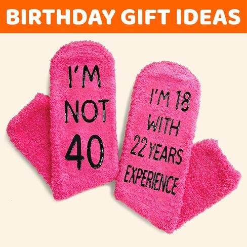 HAPPYPOP 39th Birthday Gifts for Women, 39 Year Old Gifts, Socks for Her Female, Best Gifts for 39 Year Old Woman in Saudi Arabia
