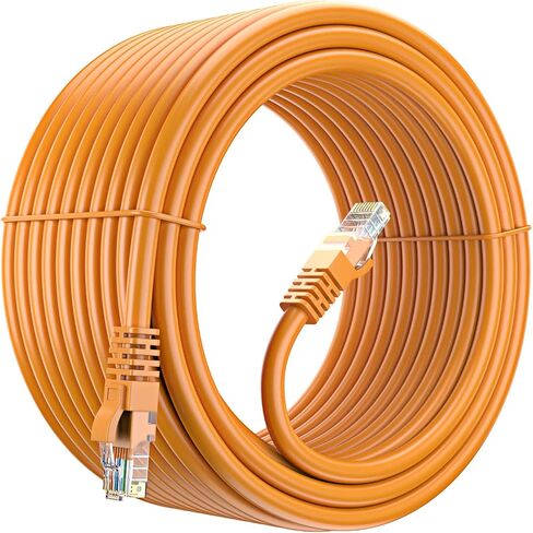 Maximm Cat 6 Ethernet Cable 300 Ft, 100% Pure Copper, Cat6 Cable LAN Cable, Internet Cable, Patch Cable and Network Cable - UTP (Black) 300 Feet in Saudi Arabia