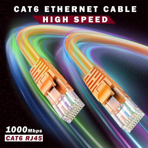 Maximm Cat 6 Ethernet Cable 300 Ft, 100% Pure Copper, Cat6 Cable LAN Cable, Internet Cable, Patch Cable and Network Cable - UTP (Black) 300 Feet in Saudi Arabia