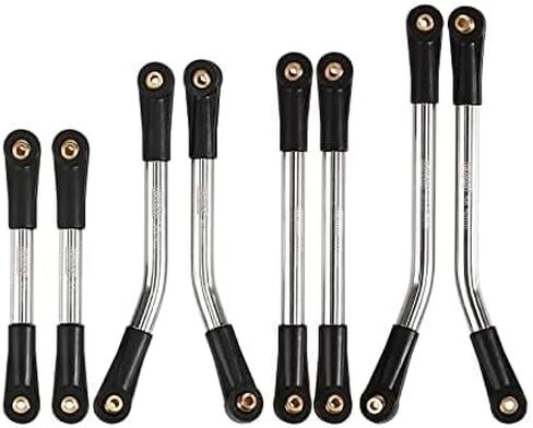 INJORA Steel 4 Links Set for SCX24 C10 JLU Bronco Base Camp 4Runner(Silver) in Saudi Arabia