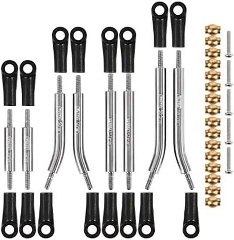 INJORA Steel 4 Links Set for SCX24 C10 JLU Bronco Base Camp 4Runner(Silver) in Saudi Arabia