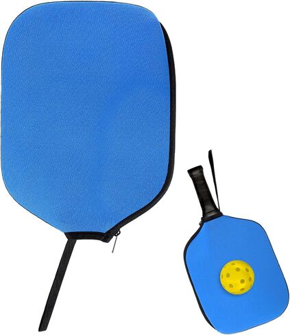 Pickleball Paddle Cover, Elongated Pickleball Covers Black Pickleball Case Pickleball Paddle Bag Neoprene Sleeve for Pickleball Paddles Pickleball Racket Cover Pickleball Accessories (Black) in Kuwait