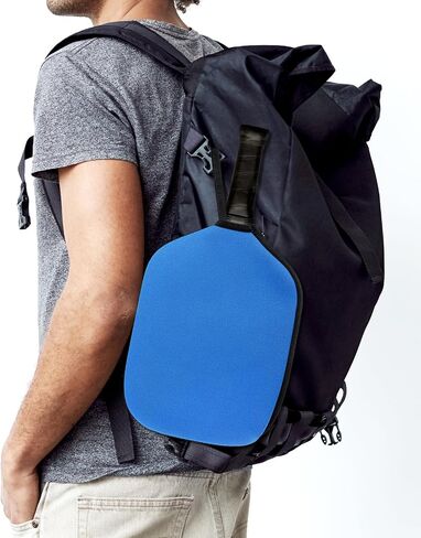 Pickleball Paddle Cover, Elongated Pickleball Covers Black Pickleball Case Pickleball Paddle Bag Neoprene Sleeve for Pickleball Paddles Pickleball Racket Cover Pickleball Accessories (Black) in Kuwait