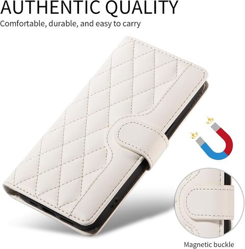 Asuwish Phone Case for Samsung Galaxy S23 Ultra 5G Wallet Cover with Screen Protector and Wrist Strap Lanyard Card Holder Slot Stand Accessories S23Ultra 23S S 23 23Ultra 6.8 inch Women Men White in Saudi Arabia