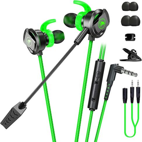 BlueFire 3.5 MM Gaming Headphone Wired Gaming Earphone Noise Cancelling Stereo Bass E-Sport Earphone with Adjustable Mic for PS4, Xbox One, Laptop, Cellphone, PC (Black) in Saudi Arabia