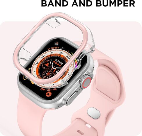 سوار رياضي DABAOZA متوافق مع سوار ساعة Apple 41 مم 40 مم 38 مم 42 مم 46 مم 45 مم 44 مم 49 مم مع غطاء ممتص للصدمات، حزام سيليكون ناعم للنساء والفتيات والرجال لسلسلة iWatch 10 9 8 7 6 / SE 5 4 3 2 1 Ultra in Saudi Arabia