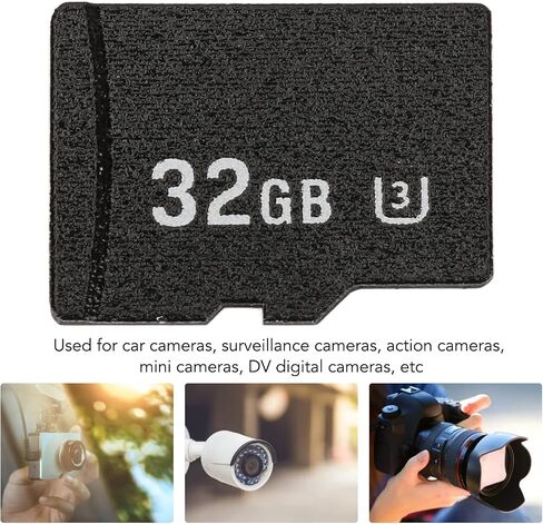 ذاكرة Yoidesu TF 32 جيجابايت/64 جيجابايت/128 جيجابايت/256 جيجابايت/512 جيجابايت، ذاكرة U3 عالية السرعة TF للكاميرات الرقمية DV وكاميرات الحركة للسيارات والكاميرات الصغيرة، سرعة قراءة 80 ميجابايت/ثانية وسرعة كتابة 30 ميجابايت/ثانية (32 جيجابايت) in Kuwait