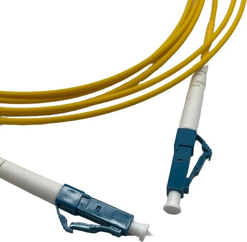 5.0M Duplex Fiber Optic Patch Cord, 09/125 LC/APC to LC/APC, 2.0mm, Low-Loss Cable for High-Speed Connectivity and Data Transmission in Kuwait