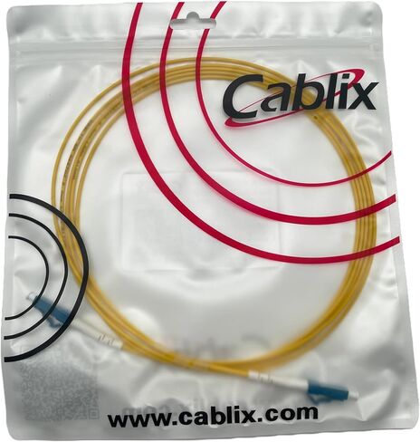 5.0M Duplex Fiber Optic Patch Cord, 09/125 LC/APC to LC/APC, 2.0mm, Low-Loss Cable for High-Speed Connectivity and Data Transmission in Kuwait