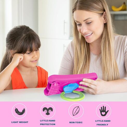 Amazon Fire 7 Tablet Case(12th Generation, 2022 Release),SHREBORN Lightweight Shockproof Fire 7 Kids Tablet Cover with Rotatable Folding Handle Stand Incompatible iPad Samsung Tablet-Pink in Saudi Arabia
