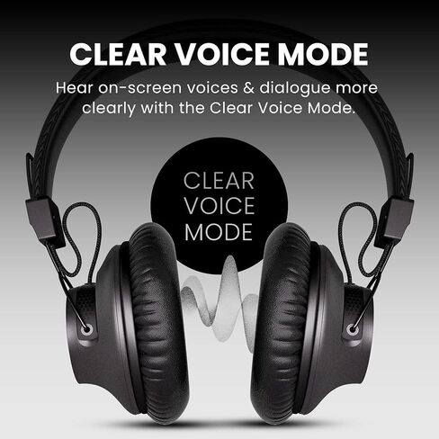 Avantree Audition - سماعات رأس بلوتوث فوق الأذن مع بنية متينة طويلة الأمد، ميكروفون مدمج، عمر بطارية 40 ساعة وأوضاع لاسلكية أو سلكية للهاتف والكمبيوتر الشخصي والكمبيوتر المحمول in Kuwait