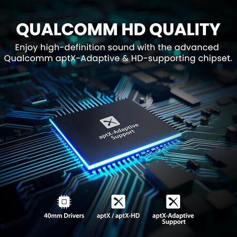 Avantree Audition - سماعات رأس بلوتوث فوق الأذن مع بنية متينة طويلة الأمد، ميكروفون مدمج، عمر بطارية 40 ساعة وأوضاع لاسلكية أو سلكية للهاتف والكمبيوتر الشخصي والكمبيوتر المحمول in Kuwait