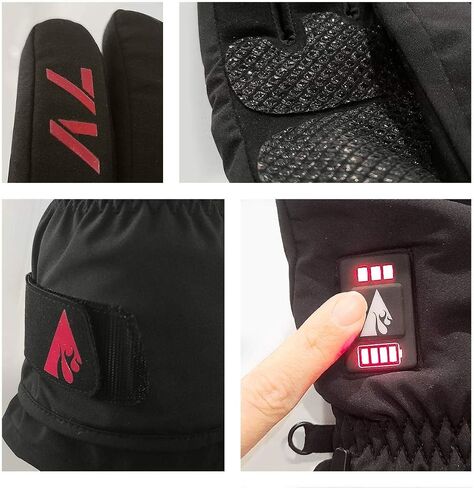 ActionHeat 7V Everyday Heated Gloves for Women – Electric Rechargeable Battery Heating Gloves with 3 Heating Levels – Hand Warming Winter Gloves for Skiing, Walking, Motorcycle Riding or Everyday Use in Saudi Arabia