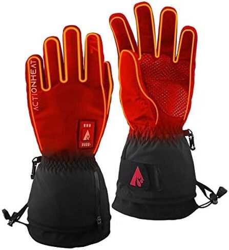 ActionHeat 7V Everyday Heated Gloves for Women – Electric Rechargeable Battery Heating Gloves with 3 Heating Levels – Hand Warming Winter Gloves for Skiing, Walking, Motorcycle Riding or Everyday Use in Saudi Arabia
