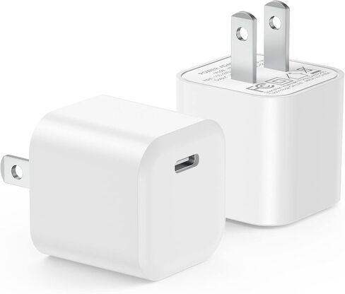USB C Charger Cube, Agtray 2-Pack Mini Type C Fast Charging Blocks Phone Charger Wall Plug Travel Power Adapter Box Compatible for iPhone 16 15 14 13 12 11 Pro XR, Samsung Galaxy S24 S23 S22 A35 A55 in Saudi Arabia