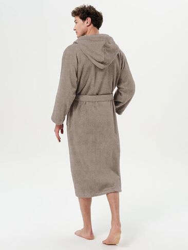 SIORO Mens Robes Big and Tall Terry Cloth Bathrobe Cotton Towel Hooded Full Length Housecoat Hot Tub Bath Spa Sleepwear M-2XL in Kuwait