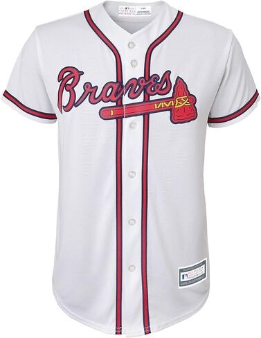 Outerstuff Ozzie Albies Atlanta Braves MLB Kids Youth 8-20 قميص لاعب منزلي أبيض in Saudi Arabia