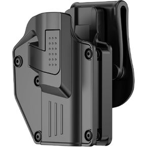Universal Holster for Most Popular Full Size and Compact Pistols, Fit Glock | S&W | Sig Sauer | Ruger | Taurus | Beretta | CZ | Walther | Browning | Colt | H&K | Bersa | Canik Gun, Right Hand