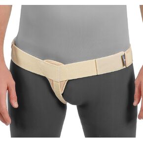 Movibrace Inguinal Groin Hernia Belt Beige (X-Large, Double)