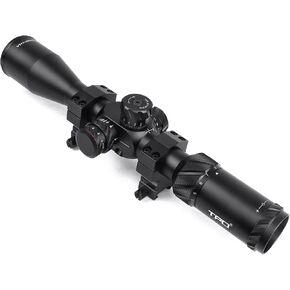 4.5-14x44FFP Riflescope، المستوى البؤري الأول لأنبوب 30 مم مع شبكاني مضيء وتعديل المنظر للصيد والرماية