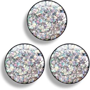 3 Pack Expandible Collapsible Mobile Phone Grip Stand Holder for Smartphone Tablet Cell Phone Accessory - Mix Colorful Glitter