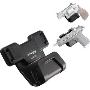 Stinger Magnetic Gun Mount Rack w/Trigger Guard Protection, Gun Holder Conceal in Car, Truck, Vehicle, Desks, Safes, Walls, Gun Magnet for Handgun Rifle Shotgun Pistol Revolver