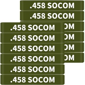 12 Pack Miaozhun .458 SOCOM Magazine Marking Bands 458 SOCOM Magazine Caliber Identification(Black-Green)