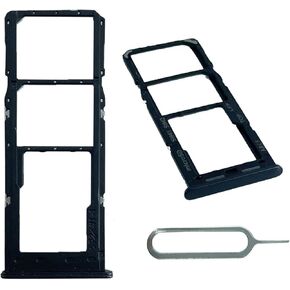 for Samsung Galaxy A23 5G SM-A236U SM-A236V A236U1 A236U A236V Sim Card Tray & Micro SD Sim Card Holder Slot Black