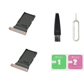 لهاتف Galaxy S22 S22+ بديل لبطاقة SIM واحدة، حامل فتحة بطاقة SIM واحدة متوافق مع إصدار Galaxy S22 S22 Plus US ذو شريحة واحدة (ذهبي وردي)