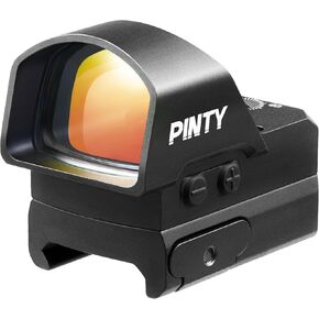 PINTY 2MOA Red Dot Sight, Shake Awake Micro Reflex Sight with 7 Brightness Levels, Compatible with Picatinny Rail Mount and RMR Footprint for Handguns Pistols, Waterproof & Shockproof