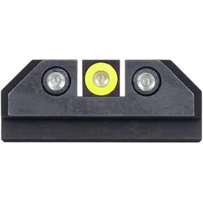 Night Fision Tritium Night Sight Set for CZ USA P-07/P-09 - Yellow Front Ring, Black Rear Rings