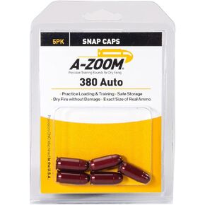 Pistol Metal Snap Caps 380Auto 5pk