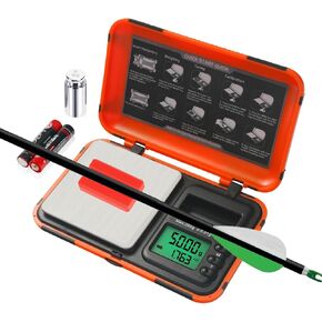 Archery Scale Dual Unit and HD Display LCD Digital Pocket Arrows Scale,200g x 0.01g Gram Scale Digital Mini Scale(Battery Included)…