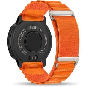 Bolesi Alpine Loop Nylon Watchband Compatible with Garmin Instinct 2 Solar,22mm Soft Breathable Adjustable with C-Hook Sports Replacement Strap for Instinct Solar/Tactical/Esports/Tide Men Women