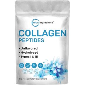 Multi Collagen Peptides, 40 Packets | Hydrolyzed Protein Peptides Powder | Type I,II,III,V,X with Hyaluronic Acid, Biotin, & Vitamin C | Unflavored, Keto, & Paleo Friendly | Ez Mix in Drinks