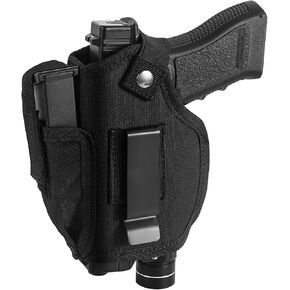 Gun Holster with Laser/Light, IWB/OWB Concealed Carry Pistols Holster with Mag Pouch Fits Most 9mm 380 45ACP, Gun Holsters for Men and Women Left/Right Hand, for Glock, S&W, Sig, and More