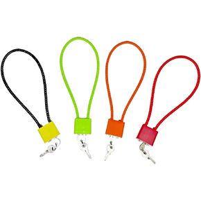 Cable Gun Locks with Keys - Keyed Different 15" Cable Gun Safe Lock for Pistols, Rifles, and Shotguns, Home and Storage Firearm Locking and Safety, 15" * 4 Keyed Different Color