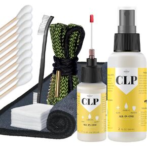 Gun Cobra Bore Cleaning Combo Kit & Gun Oil, | .357 Cal .38 Cal 9mm Barrel Snake with Brush Cleaning Combo Kit with Bore Swabs