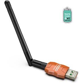 Class 1 Long Range Bluetooth Adapter for PC, QGOO USB Bluetooth Adapter for PC 5.3+EDR, Bluetooth Dongle Bluetooth Receiver Support Windows10/8.1/8/7（orange-139）