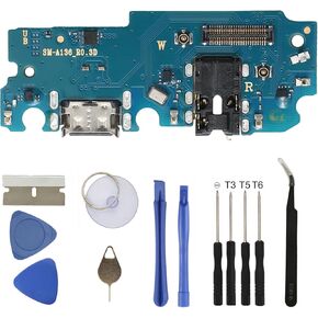 منفذ شحن USB لهاتف سامسونج جالاكسي A32 5G A326U A326A A326T A326U1 استبدال الجمعية منفذ USB نوع C لوحة الشاحن طقم أدوات إصلاح موصل الحوض in Kuwait
