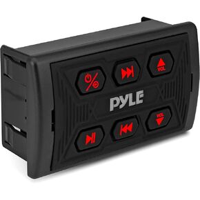 Pyle Car Stereo, Bluetooth Car Radio, Car Radio, Waterproof Marine Receiver, USB & AUX Inputs, IPX6 Rated, Universal Mounting, Includes 3.5mm Cable, Wireless Range 30ft, Pyle PLMRBTSQ1
