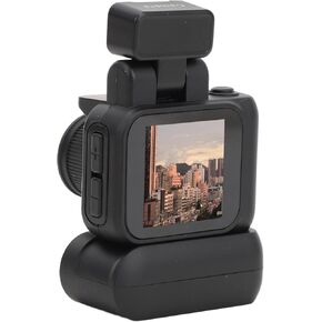 Small DV Camera, 1080P HD Thumb Video Recorder Mini DVR Camcorder with 1.44in Screen, Charging Case, Supports OTG, for Travel Sports Cycling (Black)