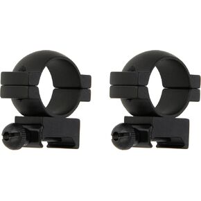 Weaver 47316 Mount Ring Pair, 1" Main-Tube, High, Matte Black