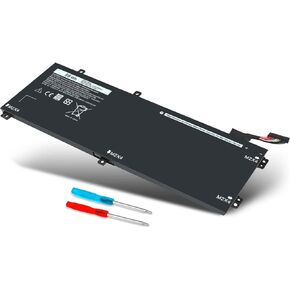 DMKAOLLK RRCGW Laptop Replacement 56Wh H5H20 Battery for Dell XPS 15 9550 15-9550 9560 9570 Precision 5510 5520 5530 5540 Series P56F P56F001 62MJV M7R96 0RRCGW 062MJV 5D91C [Not Work 97Wh Battery]
