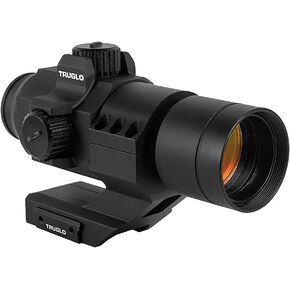 TruGlo Ignite 30mm 2-MOA Hunting Durable Lightweight Waterproof Fogproof Shock Resistant Adjustable Aluminum Dot Sight | Rubber Lens Cover, Battery & Cantileverrail Mount Included