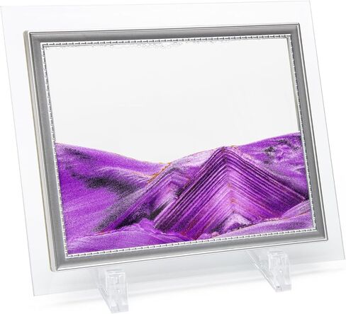 Coitak Moving Sand Art Picture, Dynamic Sand Picture, Desktop Sand Art for Home Decor and Office, Small Size 7"x5(Blue) in Kuwait