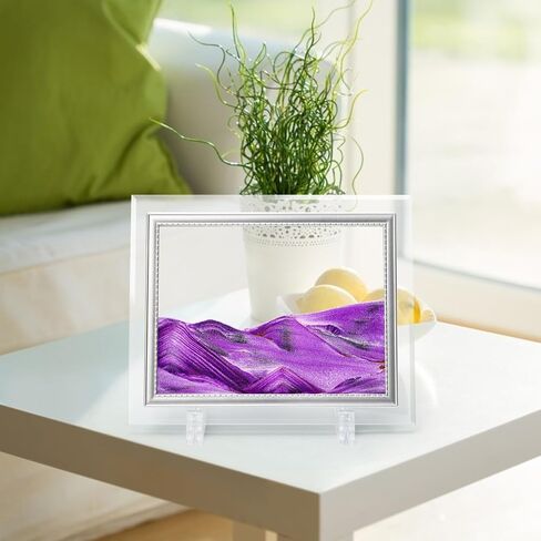 Coitak Moving Sand Art Picture, Dynamic Sand Picture, Desktop Sand Art for Home Decor and Office, Small Size 7"x5(Blue) in Kuwait