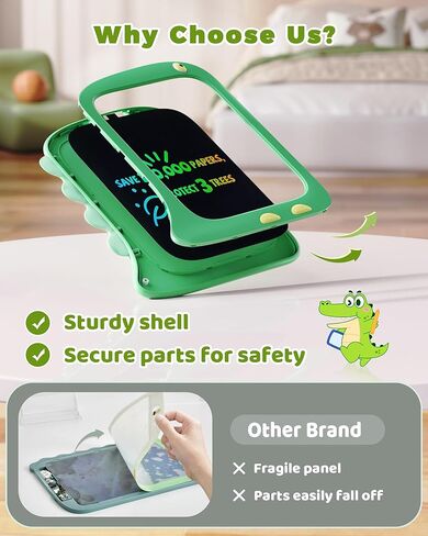 KOKODI ألعاب فتاة صغيرة لعمر 3 4 5 6 7 8 سنوات، لوحة رسم ملونة 8.5 بوصة ألعاب تعليمية للفتيات من سن 4 إلى 5 سنوات، هدايا عيد الميلاد للأطفال يونيكورن باللون الوردي in Kuwait